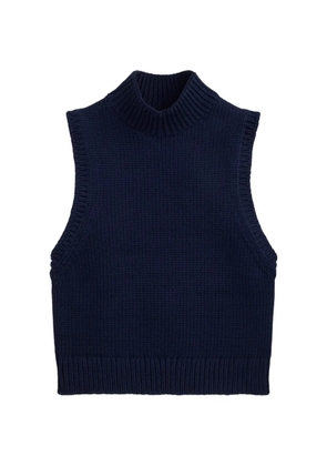Polo Ralph Lauren ribbed turtleneck sleeveless top - Blue
