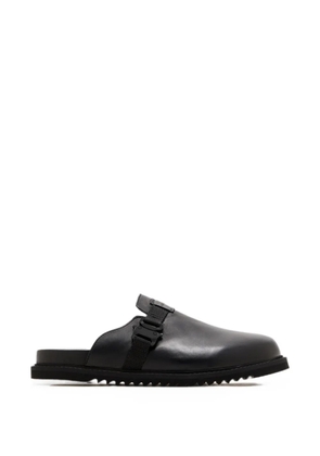 MENGLORIA Arc buckle-fastening mules - Black