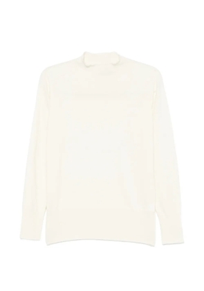 SERGIO MORETTI FIRENZE mock-neck ribbed-trim sweater - White