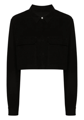 Rick Owens press-stud cropped shirt - Black