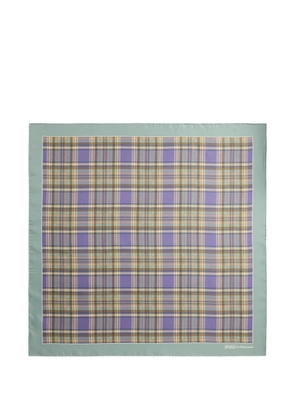 Polo Ralph Lauren tartan-print silk bandana - Green
