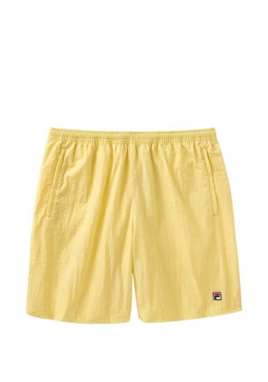 Fila x Hailey crinkled track shorts - Yellow