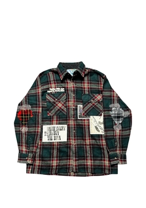 Better with Age Muir Repair patchwork flannel shirt - Green