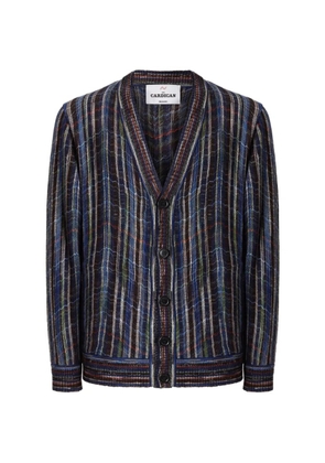 Missoni Zigzag-knit button-up cardigan - Blue