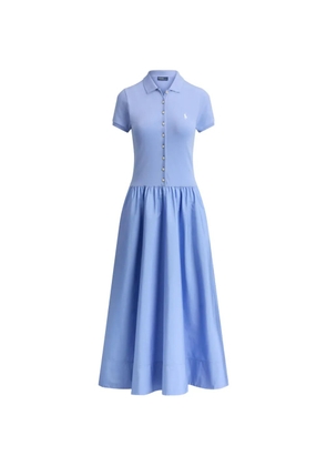 Polo Ralph Lauren mesh poplin maxi dress - Blue