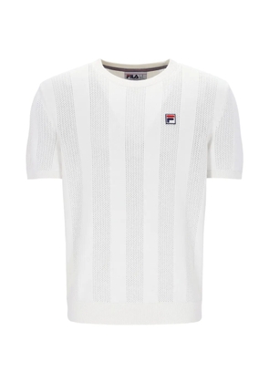 Fila Gardenia Corrado knitted panel T-shirt - White