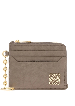 LOEWE Anagram-plaque cardholder - Brown