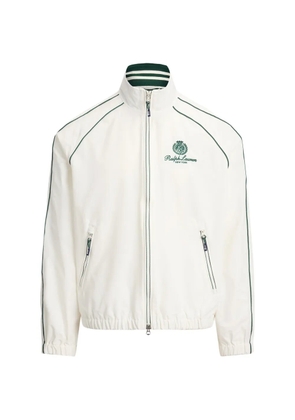 Polo Ralph Lauren crest-print piping jacket - White