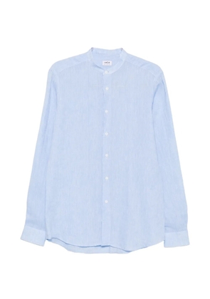 VELA SHOP band-collar long-sleeve shirt - Blue