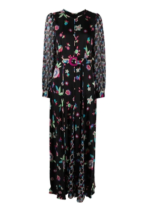 DVF Diane von Furstenberg Elliot belted maxi dress - Black
