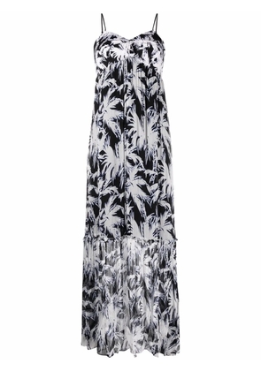 DVF Diane von Furstenberg palm tree-print dress - White