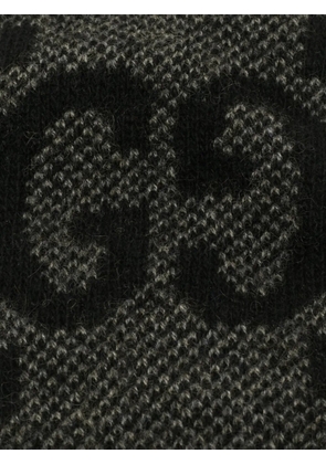 Gucci Pre-Owned M GG pattern fingerless gloves - Grey