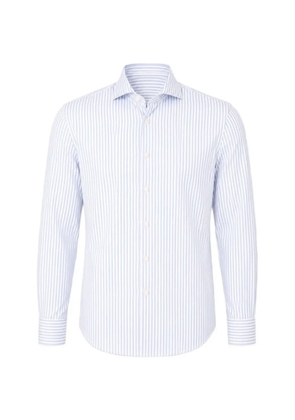 Traiano Milano vertical-stripe long-sleeve shirt - Blue