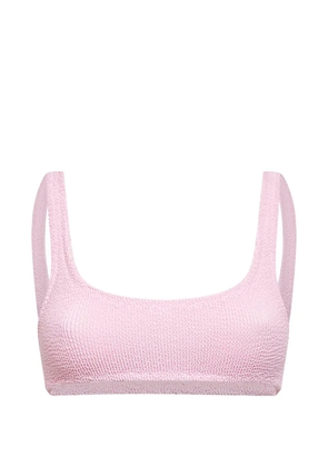 MC2 Saint Barth crinkle-effect bikini top - Pink