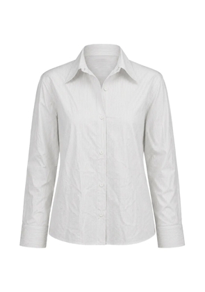 WE-AR4 The Layered vertical-stripe shirt - White