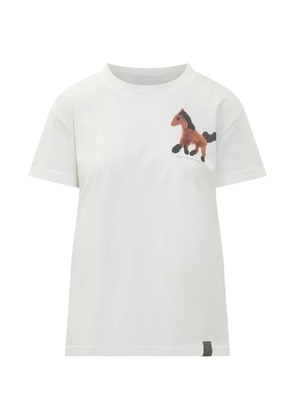 Stella McCartney horse-print T-shirt - White