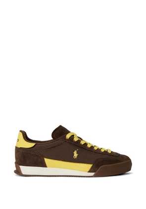 Polo Ralph Lauren logo lace-up sneakers - Brown