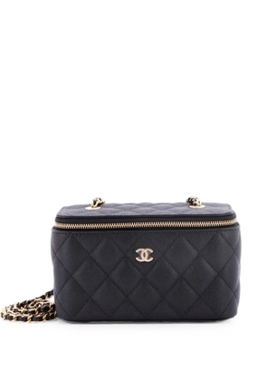 CHANEL Pre-Owned Classic Vanity Case with Chain Quilted Caviar Small crossbody bag - Black