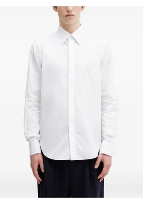 RHUDE logo-embroidered button-down shirt - White