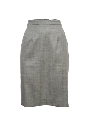 Christian Dior Pre-Owned zip-up pencil skirt - Grey