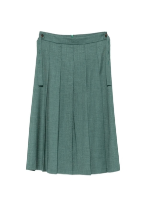 VICOLO pleated midi skirt - Green