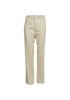 Dolce & Gabbana Pre-Owned stripe straight-leg trousers - Neutrals
