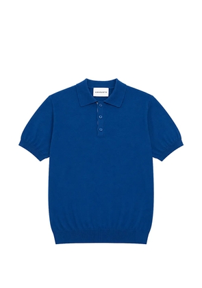 AMARANTO crew-neck polo shirt - Blue