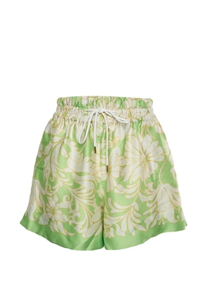 SANDRO daisy-print shorts - Green