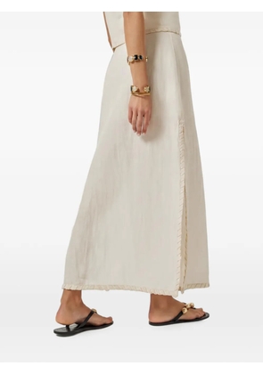 SCARLETT POPPIES Lennie side-slit maxi skirt - Neutrals