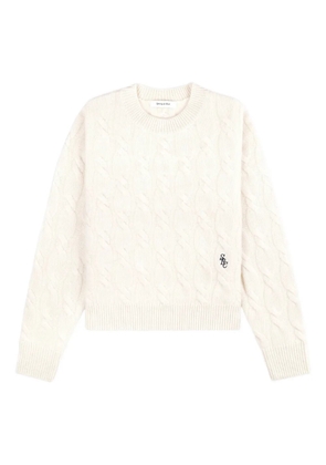 Sporty & Rich SRC cable-knit logo sweater - Neutrals