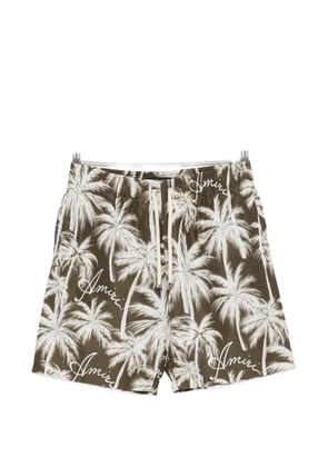 AMIRI palm-print swim shorts - Green