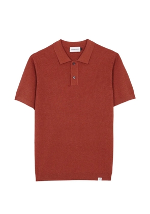 NOWADAYS fine-knit polo shirt - Orange