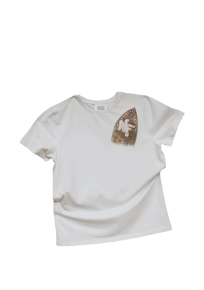 NORMFORM iron-burn digital-print T-shirt - White