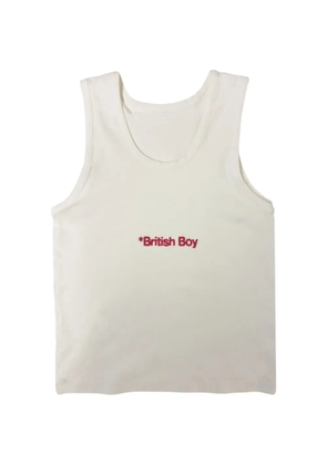 Geordie Campbell British Boy embroidered vest - Neutrals