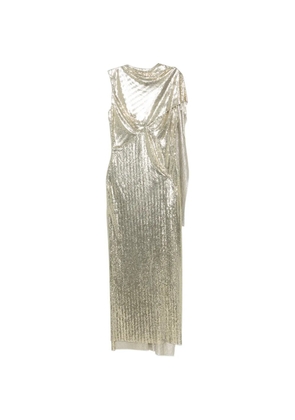 Rabanne draped chainmail dress - Gold