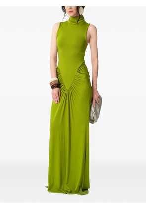 CONCEPTO Rivera ruched sleeveless maxi dress - Green