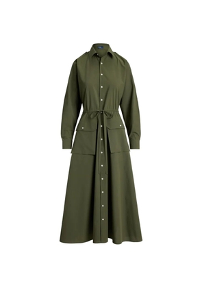 Polo Ralph Lauren button drawstring midi dress - Green