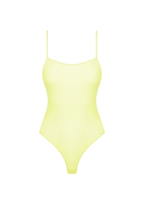 Maison Close Double Sens sheer thong bodysuit - Yellow