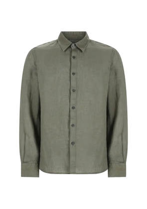 120% Lino button-up long-sleeved shirt - Green