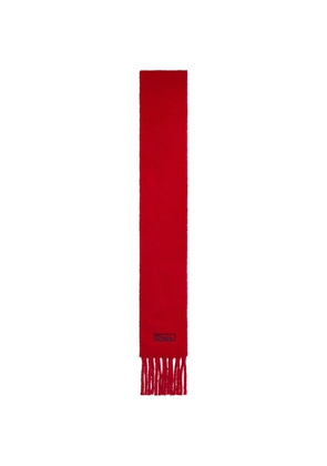 Polo Ralph Lauren fringed logo-embroidered scarf