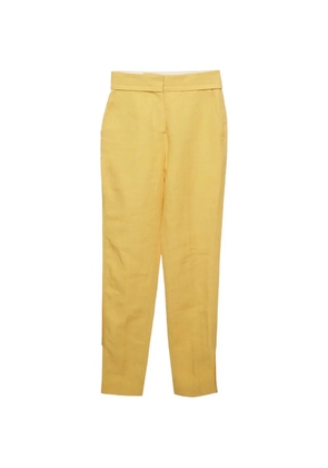 Jacquemus Pre-Owned Le Raphia high-waisted trousers - Yellow