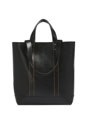 Marni black leather N/S tote bag