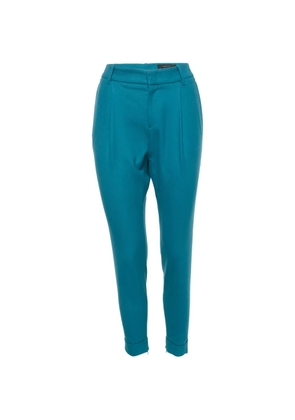 Gucci Pre-Owned gabardine slim-fit trousers - Blue