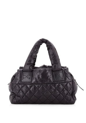 CHANEL Pre-Owned Coco Cocoon Bowling Bag Quilted Nylon Small handbag - Black