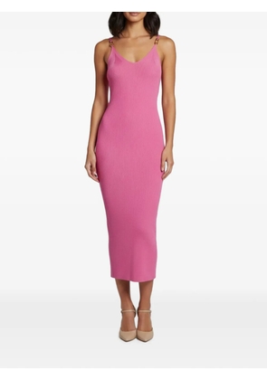 Versace Pre-Owned ribbed midi dress - Pink