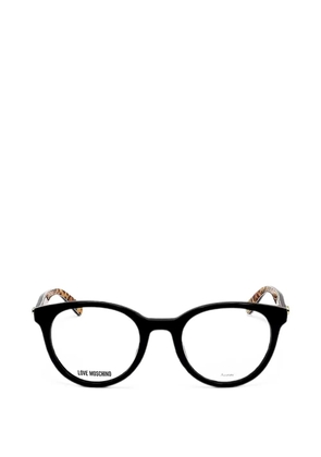 Moschino round-frame glasses - Black