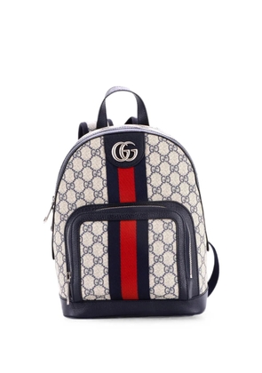 Gucci Pre-Owned Ophidia GG Coated Canvas and Leather Small backpack - Blue