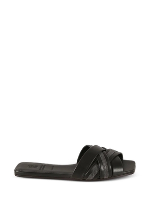 Brunello Cucinelli criss-cross leather sandals - Black
