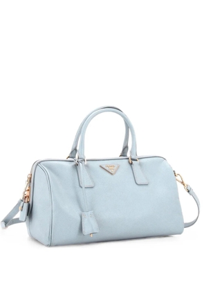 Prada Pre-Owned Convertible Bowler Bag Saffiano Leather Medium satchel - Blue