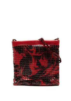 Gucci Pre-Owned 2000-2015 Metal Abstact Lava Chainmail shoulder bag - Red